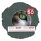 Dark Grey Suede Mat Board for 16x16 Frames - Circle Opening for 12x12 Photos